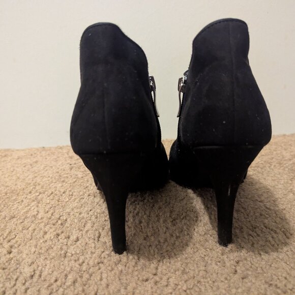 Xappeal Alexa Black Suede Ankle Boots - Picture 3 of 5